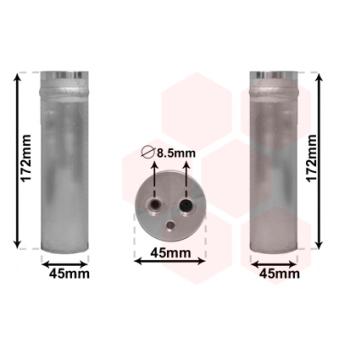 Filtre déshydratant, climatisation VAN WEZEL OEM D65161501