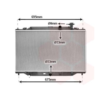 Radiateur, refroidissement du moteur VAN WEZEL 27012711
