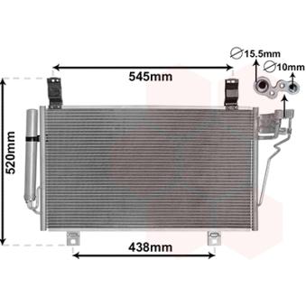 Condenseur, climatisation VAN WEZEL OEM KD6261480 Condenseur, climatisation VAN WEZEL OEM KD6261480