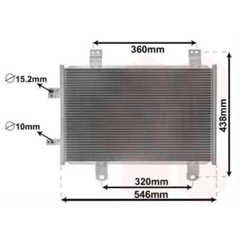 Condenseur, climatisation VAN WEZEL 27015702