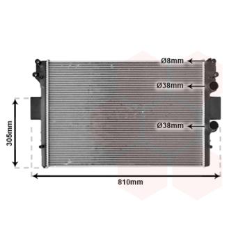 Radiateur, refroidissement du moteur VAN WEZEL OEM 500396428