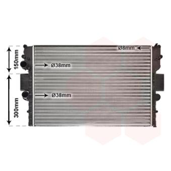 Radiateur, refroidissement du moteur VAN WEZEL OEM 504152995 Radiateur, refroidissement du moteur VAN WEZEL OEM 504152995