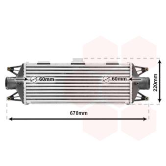Intercooler, échangeur VAN WEZEL OEM 5801349166