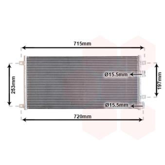 Condenseur, climatisation VAN WEZEL OEM 504022601