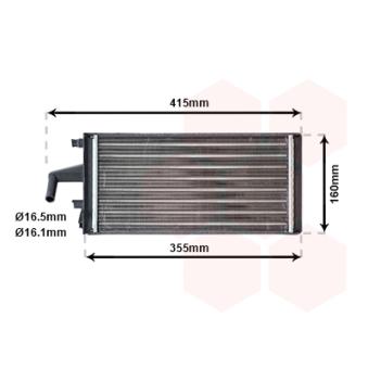 Système de chauffage VAN WEZEL OEM 93933970 Système de chauffage VAN WEZEL OEM 93933970