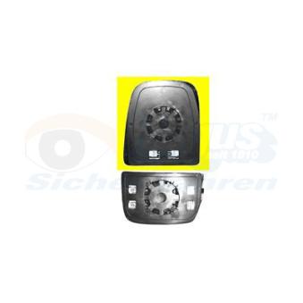 Verre de rétroviseur, rétroviseur extérieur VAN WEZEL OEM 3801927