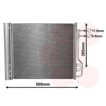 Condenseur, climatisation VAN WEZEL OEM A4515000154