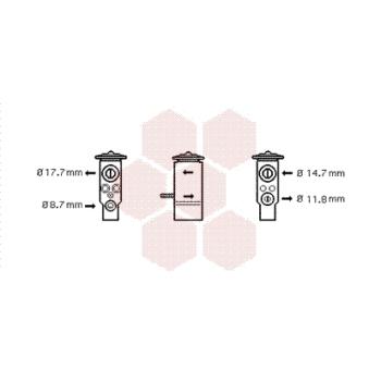 Détendeur, climatisation VAN WEZEL OEM A1688300084