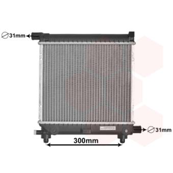 Radiateur, refroidissement du moteur VAN WEZEL OEM 2015004603