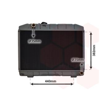 Radiateur, refroidissement du moteur VAN WEZEL OEM A6015003003