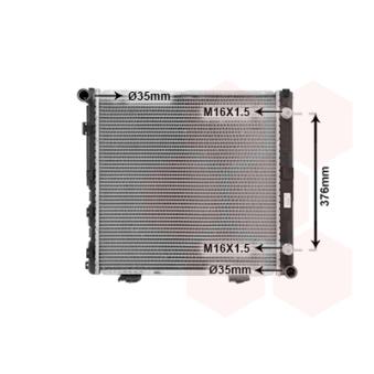 Radiateur, refroidissement du moteur VAN WEZEL OEM 1245000203