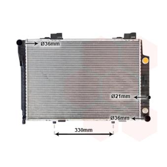 Radiateur, refroidissement du moteur VAN WEZEL OEM A2025006703
