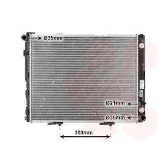Radiateur, refroidissement du moteur VAN WEZEL [30002177]