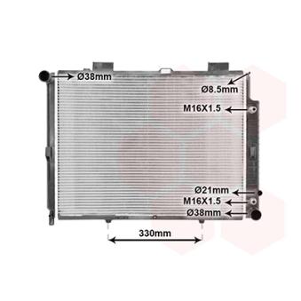 Radiateur, refroidissement du moteur VAN WEZEL OEM 2105002803