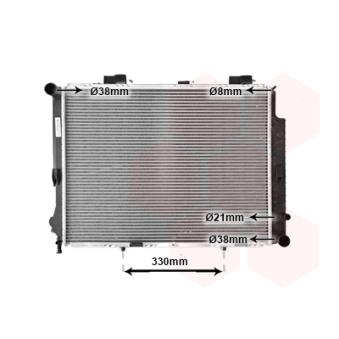 Radiateur, refroidissement du moteur VAN WEZEL [30002191]