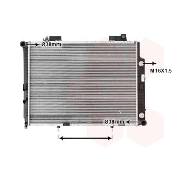 Radiateur, refroidissement du moteur VAN WEZEL OEM A2105006503