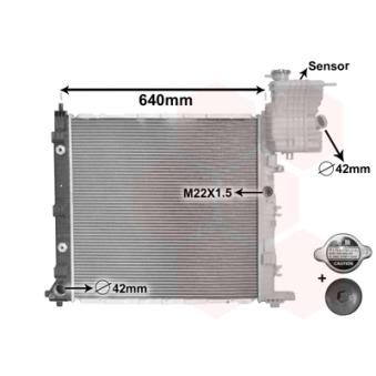 Radiateur, refroidissement du moteur VAN WEZEL OEM 6385012001
