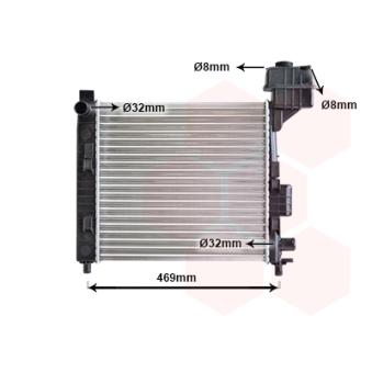 Radiateur, refroidissement du moteur VAN WEZEL OEM 1685000002