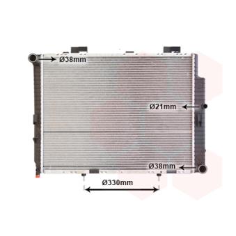 Radiateur, refroidissement du moteur VAN WEZEL 30002287