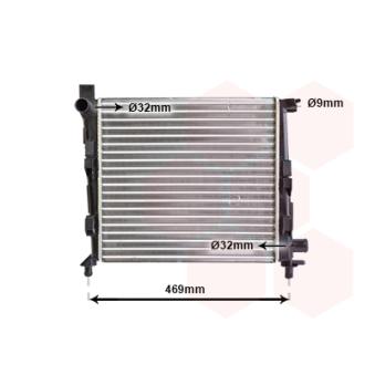 Radiateur, refroidissement du moteur VAN WEZEL OEM 1685001802