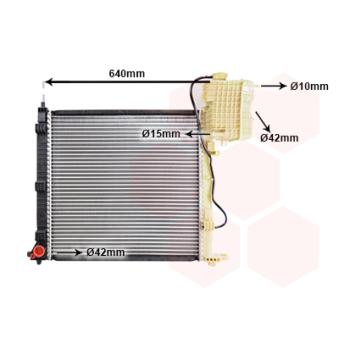 Radiateur, refroidissement du moteur VAN WEZEL OEM 6385013001