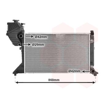 Radiateur, refroidissement du moteur VAN WEZEL OEM 9015003800
