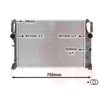 Radiateur, refroidissement du moteur VAN WEZEL OEM 2115003402