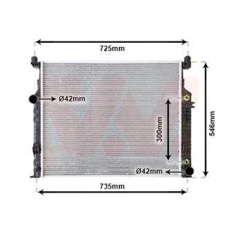 Radiateur, refroidissement du moteur VAN WEZEL OEM A1645000003
