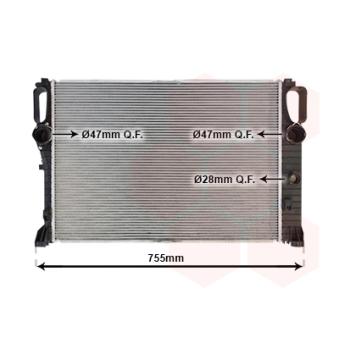 Radiateur, refroidissement du moteur VAN WEZEL 30002459