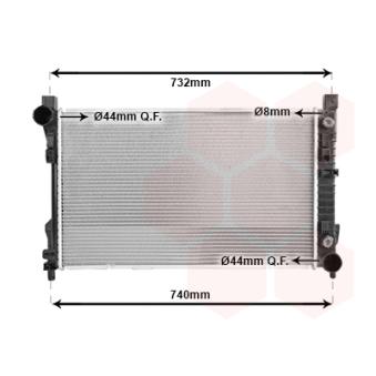 Radiateur, refroidissement du moteur VAN WEZEL OEM A2035004803