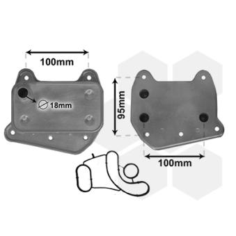Radiateur d'huile VAN WEZEL OEM A6121880101