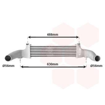 Intercooler, échangeur VAN WEZEL OEM A2025001100