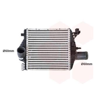 Intercooler, échangeur VAN WEZEL OEM 6385012901