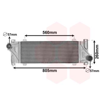 Intercooler, échangeur VAN WEZEL OEM 9015011001