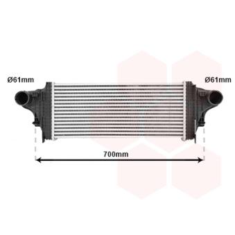 Intercooler, échangeur VAN WEZEL OEM A2515000000 Intercooler, échangeur VAN WEZEL OEM A2515000000