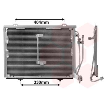 Condenseur, climatisation VAN WEZEL OEM A2028300970