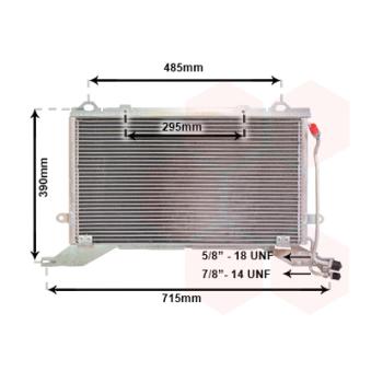 Condenseur, climatisation VAN WEZEL 30005268