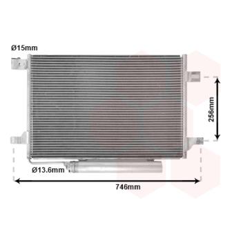 Condenseur, climatisation VAN WEZEL OEM 2E0820413A