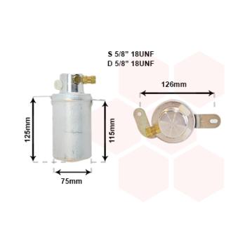 Filtre déshydratant, climatisation VAN WEZEL OEM 2028300283