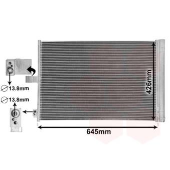 Condenseur, climatisation VAN WEZEL OEM 0995000654