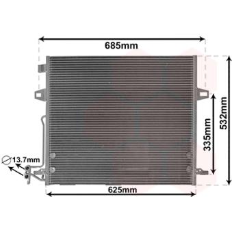 Condenseur, climatisation VAN WEZEL 30015706