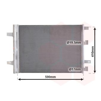 Condenseur, climatisation VAN WEZEL 30015712