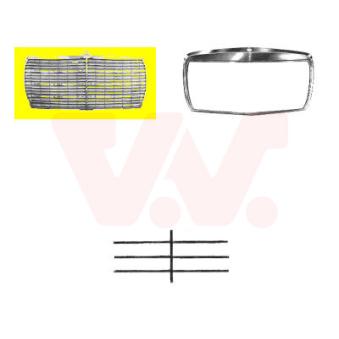 Grille de radiateur VAN WEZEL [3010510]