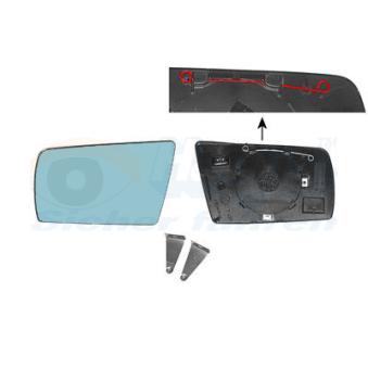 Verre de rétroviseur, rétroviseur extérieur VAN WEZEL [3030833]