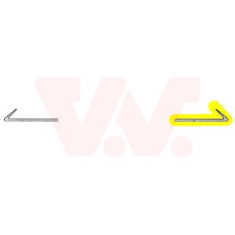 Baguette et bande protectrice, pare-chocs avant gauche VAN WEZEL [3031581]