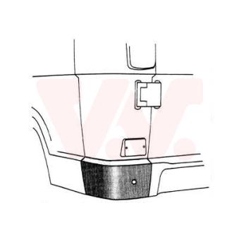 Panneau latéral arrière gauche VAN WEZEL 3070131
