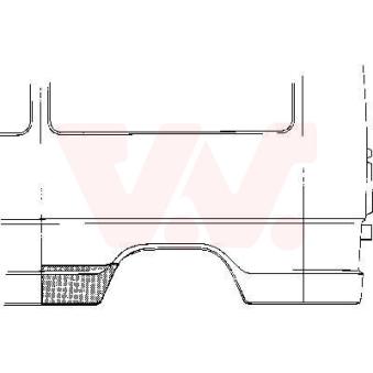 Panneau latéral arrière droit VAN WEZEL 3071142