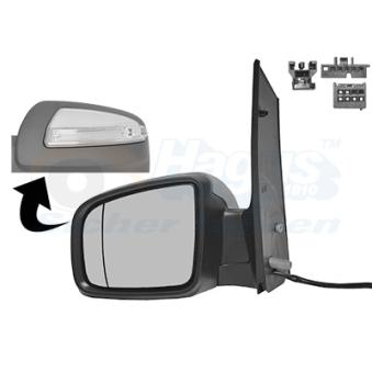 Rétroviseur extérieur VAN WEZEL OEM 2048200721