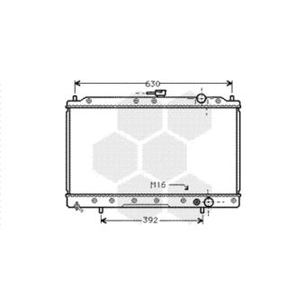Radiateur, refroidissement du moteur VAN WEZEL OEM MB356555