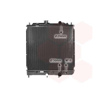 Radiateur, refroidissement du moteur VAN WEZEL [32002068]